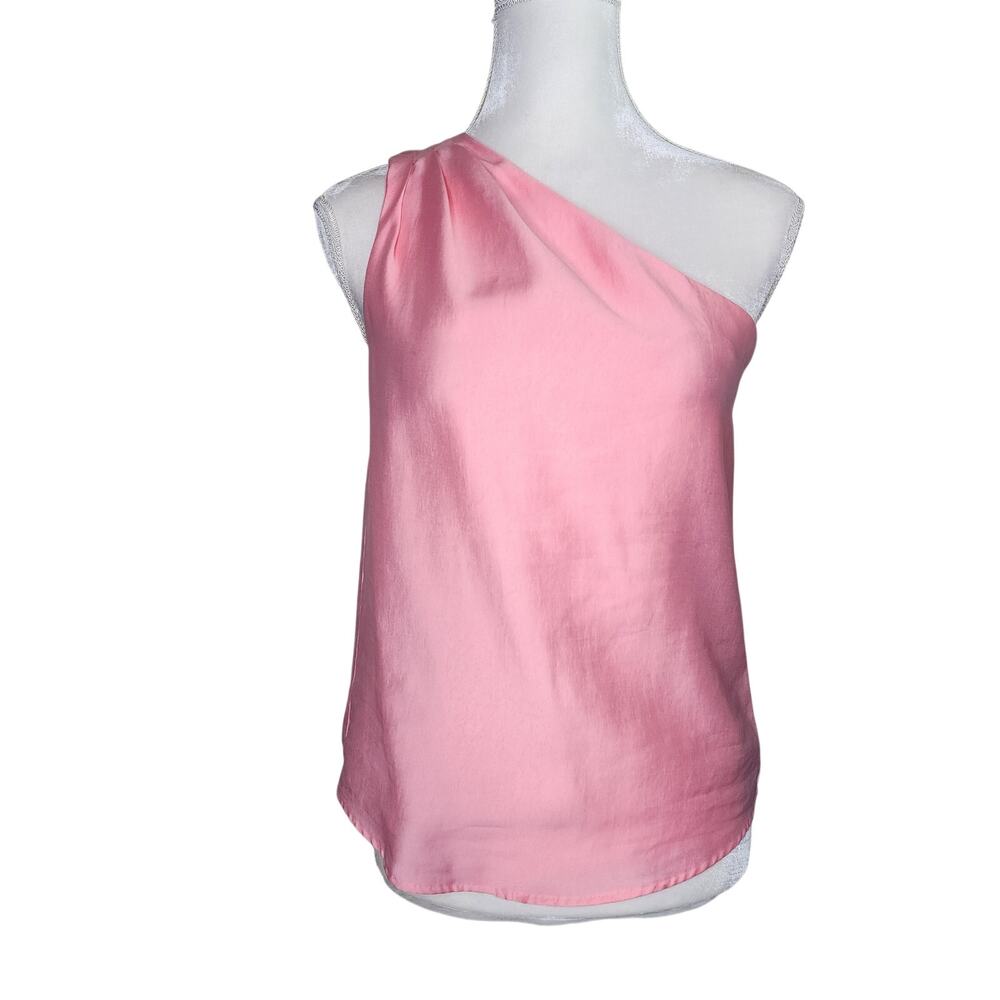 Antonio Melani Pink Adele Summer One Shoulder Blouse Women's Size XS